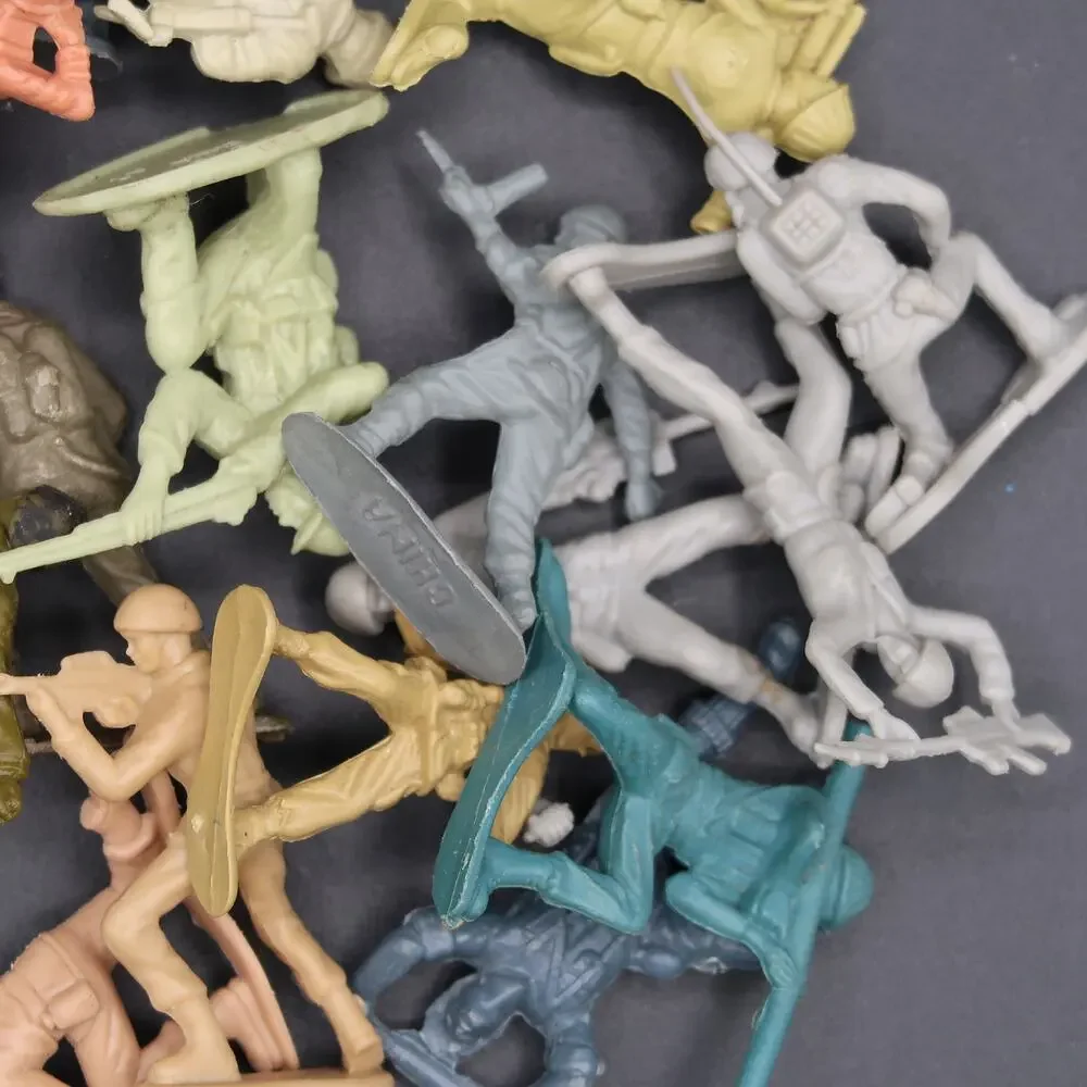 Plastic Army Men Set Vintage Classic Toys China Various Colors